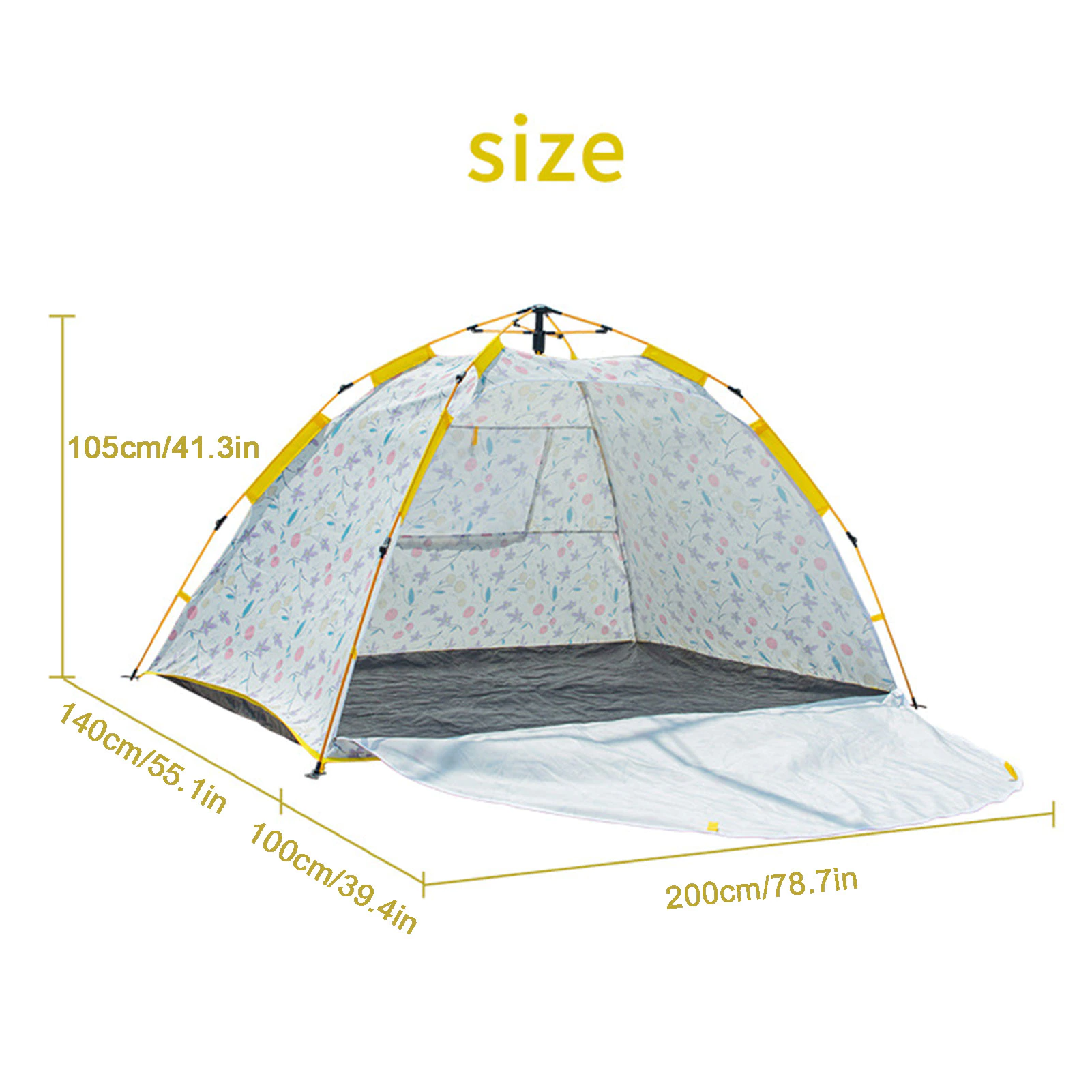 Cheap Goat Tents Sun Shade Shelter Camping Tent For 2 3 Person Pop Up Beach Tent SPF 50+ Beach Canopy UV Protection Waterproof Shade Tent   